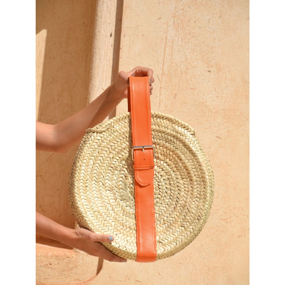 Handmade Moroccan Straw Basket, beach bags