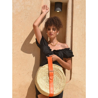 Handmade Moroccan Straw Basket, beach bags