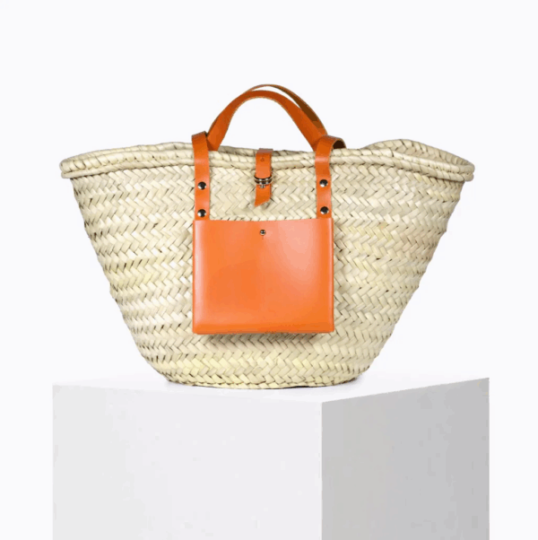 HRMS Lux Straw Basket
