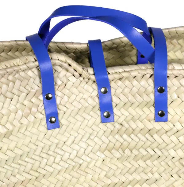 Moroccan Chaouen  Straw Basket