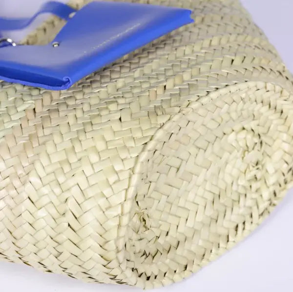 Moroccan Chaouen  Straw Basket
